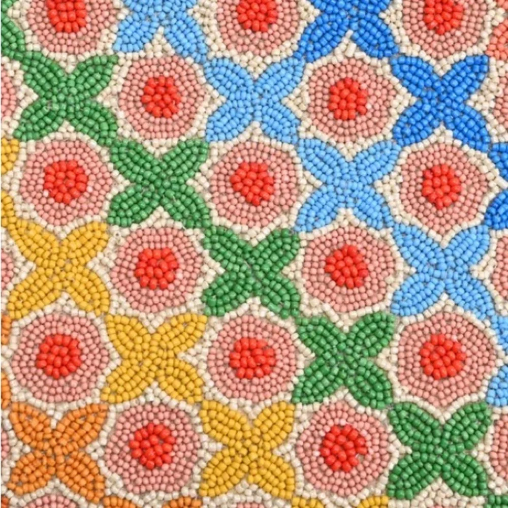 Beaded Handmade Colorful Floral Women's Bag - Picture 3 of 6